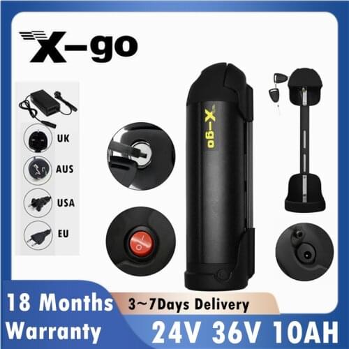 36V Battery Pack 18650 Cells10AH ebike Battery 24V Battery akku 36v with 2A Charge for 250/350W Bicycle Motor Black bateria 36V