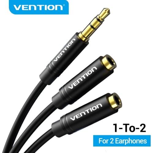 Vention Audio Splitter Jack 3.5 Cable Male to Female Double Jack for Laptop Speaker Headphone Splitter Aux Cable 3 5 Jack Cable