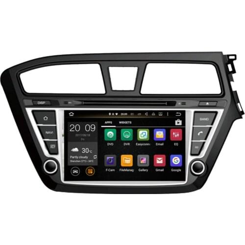 8" Right Hand Driving CD DVD BT WIFI Multimedia Player Android 9.0 Octa Core4GB RAM Car GPS Navigation For Hyundai I20 2014-2019