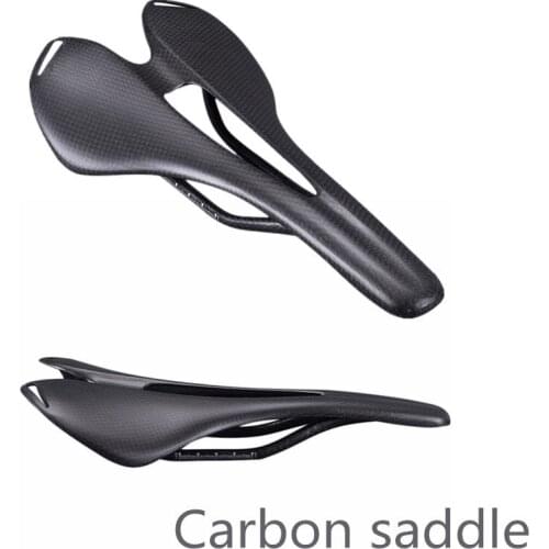 No logo full carbon mountain bike mtb saddle for road Bicycle Accessories 3k matt/glossy finish good quality bicycle parts