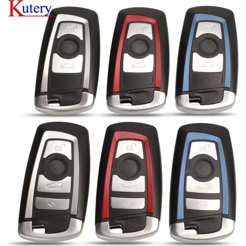 Kutery Fob For BMW CAS4 F 3 7 5 Series E90 E92 E93 E91 X5 3/4 Button Smart Remote Key Shell Case Fob Car Key New Arrivel