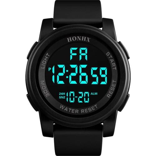 50M Waterproof Mens LED Watch Multifunction Sport Women Outdoor Electronic Watch Minimalist Fashion Ultra Thin Watches Fashion