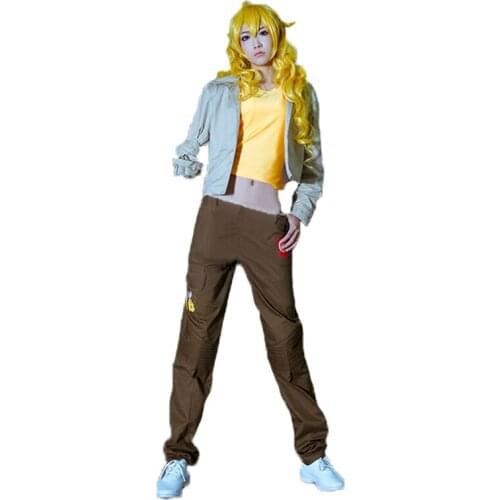 Yang Xiao Long Cosplay Costume Full Set coat+pant+top