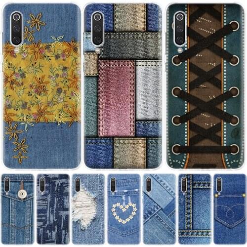 Jeans Cowboy Denim Printed Silicon Phone Case For Xiaomi Redmi Note 10 9 8 9S 8T 7 6 5 6A 7A 8A 9A 9C Pro Customized Cover Coque