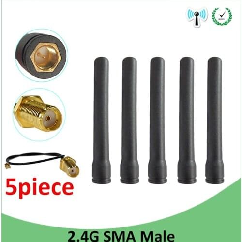 2.4Ghz antenna wifi 3dbi SMA male 2.4G antena wifi antenne Zigbee Small Size aerial PCI U.FL IPX to SMA Male Pigtail Cable