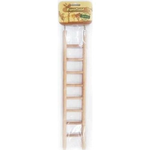 EuroGold Wood bird Toy Ladder 8 Digits 38cm 397732623 bird, bird supplies, swing, perch, cage, bird cage, avian