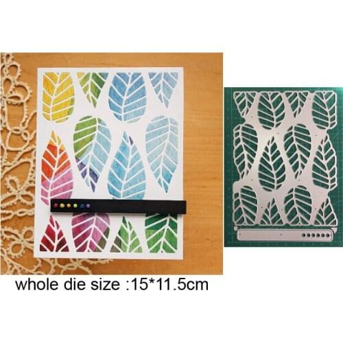 Leaf Background Frame Metal Cutting Dies Cut Die Mold Decoration Scrapbook die Paper Craft Knife Mould Blade Punch Stencils Dies