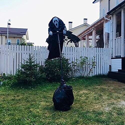 Grim Reaper Ghostface Scarecrow Yard Screaming Scarecrow Ghost Halloween Decoration Scream Ghostface Scarecrow Outdoor Decor