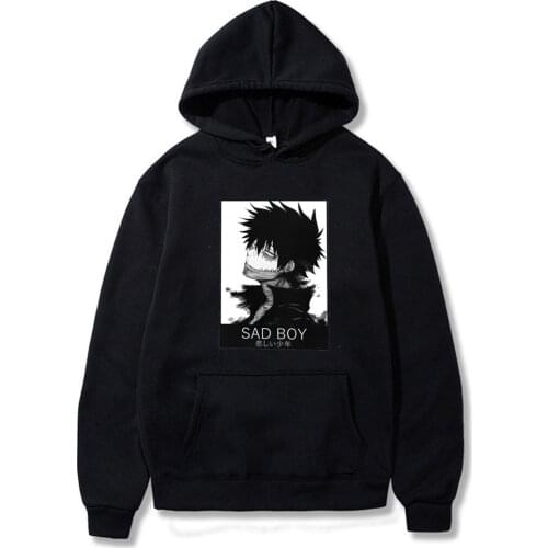 Abstract Dabi Boku No My Hero Academia Sad Boy Hoodie Unisex Men Pullover Fleece Sweatshirts Hoodies Anime Fashion Hoodie Men