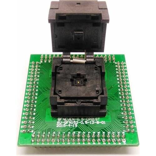 IC550-0244-015-G Programming Socket QFN24 MLF24 IC Test Adapter Pitch 0.5mm Clamshell Chip Size 4*4 Flash Adapter Burn in Socket
