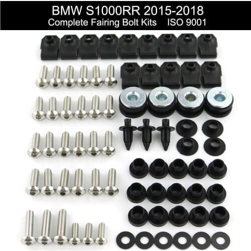 Fit For BMW S1000RR 2015-2018 Motorcycle Complete Full Fairing Bolts Kit Clips Speed Nuts Covering Bolts Stainless Steel