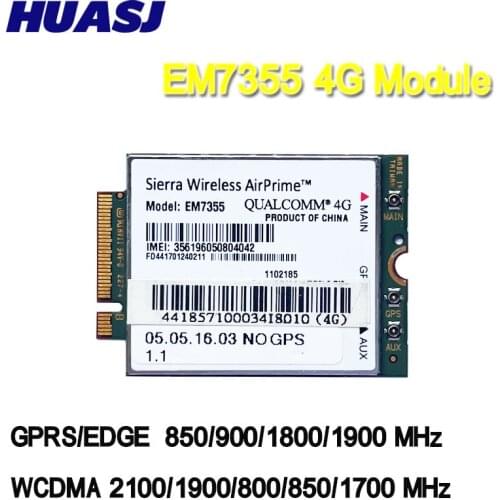 4G Module for Sierra Wireless AirPrime EM7355 Gobi5000 WWAN HSPA NGFF card for DELL Asus Sony toshiba