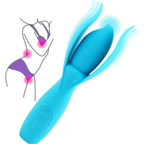 Powerful Quiet Vibration USB Charging Flower Massager AV Vibrator Sex Toys For Women Vagina Clitoris Stimulator Adult Toy