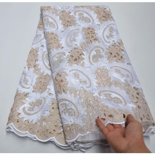 Latest French Tulle Lace Fabric High Quality Cut by hand Organza With stones Lace Fabric For African Women Party Nigeria Lace