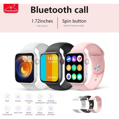 Timethinker New Fashion Full Screen Smart watch with Bluetooth Call Fitness Monitor Sport smartwatch For Xiao MI Phone