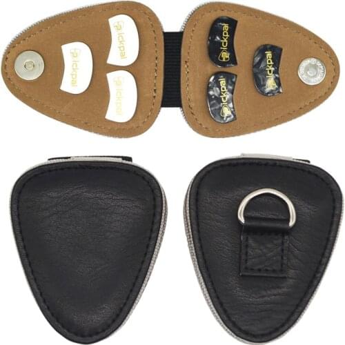 NEW BATESMUSIC Guitar Pick Holder Case Bag with 6pcs Acoustic Electric Guitar Colorful Picks