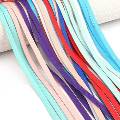 Flat Shoelaces Rainbow Colour Shoe Laces Casual Canvas Shoes Colorful Shoelace Two-tone Shoelaces Suitable For All Unisex 1 Pair