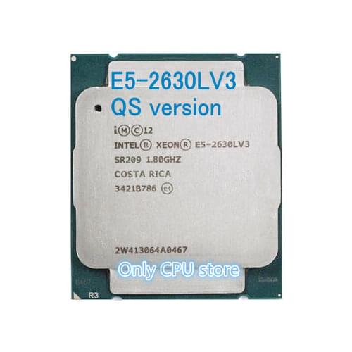 E5-2630L V3 Original Intel Xeon QS version E5 2630LV3 CPU 8-core 1.80GHZ 20MB 22nm LGA2011-3 E5 2630L V3 processor free shipping
