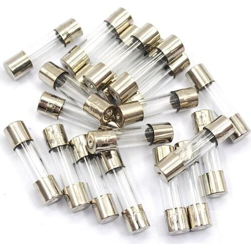 5 * 20mm Glass Fuse Tube Electronic Cigarette Lighter / Driving Recorder / Motorcycle / Car Charger 0.5A 1A 1.5A 2A-30A 250V