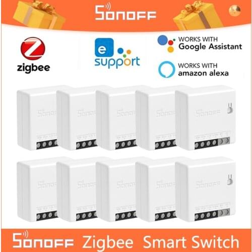 SONOFF ZB MINI Zigbee Two-Way Smart Switch Remote Control Via EWeLink Works With SmartThings Alexa Google Home SONOFF Bridge