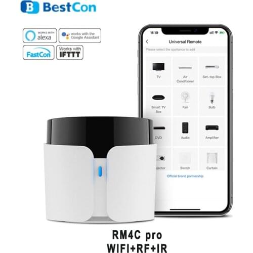 2021 Broadlink RM4C pro IR RF wifi UNIVERSAL REMOTE Smart Home Automation works with Alexa and Google Home