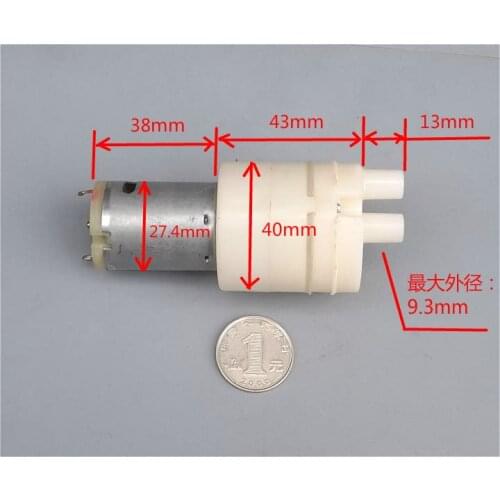 Water Pump 12V DC Diaphragm Pump Mirco Mini Air Vacuum Self-priming pump 500mA High pressure