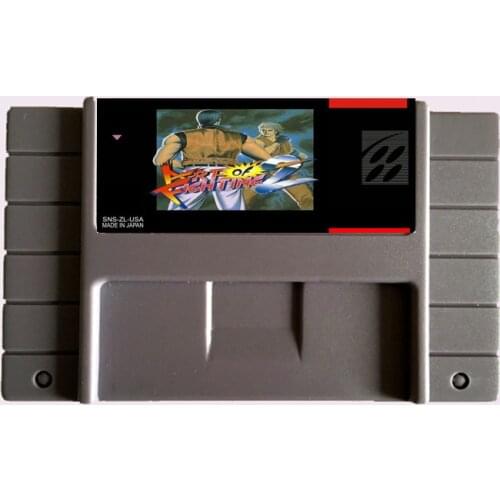 High Quality 16 Bit Art Of fighting 2 NTSC Big Gray Game Card For USA Version Game Player