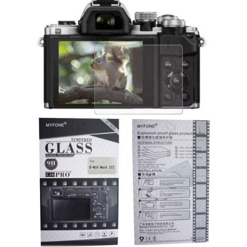 Camera Tempered Glass Screen Protector For OLYMPUS E-M1 Mark II E-M5 Mark II E-M10 Mark II E-M10 Mark III OM-D EM1