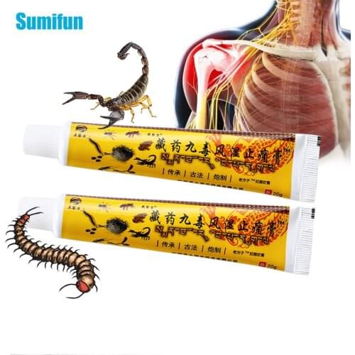 1Pcs Scorpion Venom Extract Chinese Medical Plaster Analgesic Cream For Rheumatoid Arthritis Joint Back Pain Relief Ointment