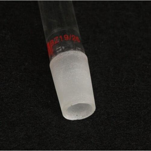 19/26 Both Male Joint Glass Straight Connecting Adapter Tube Lab Glassware