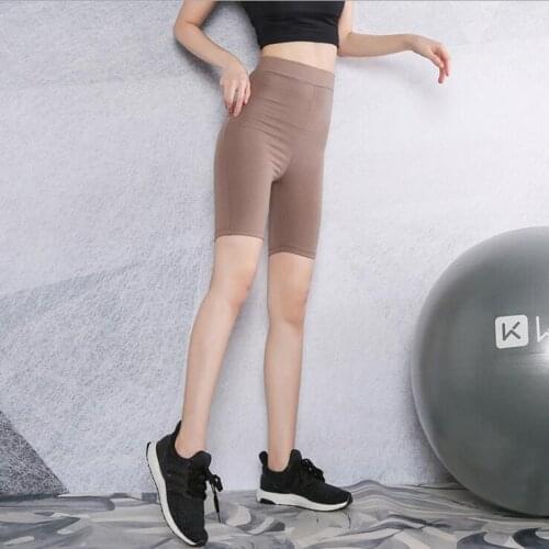 2020 Summer Vintage High Waist Quick Dry Shorts Women Sexy Biker Yoga Shorts Feminino Cotton Neon Skinny Sports Shorts