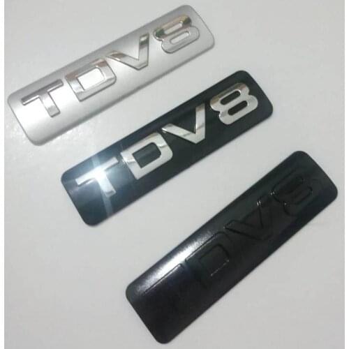 50pcs/lot ABS TDV8 Emblem Emblema Embleme Sticker Logo