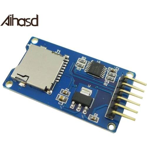 Micro SD Card SPI Adapter Interface Mini TF Card Read Write Module With Level Converter Chip For Arduino