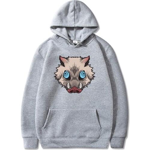 Anime Inosuke Breath of The Beast Sweatshirt Men Women Kpop 2020 Funny Tracksuit Demon Slayer Pullover Hoodies Moletom Hip Hop