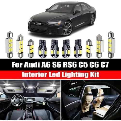 For Saab 9-3 9-5 9-2X 9-7X 1999-2014 Car LED Interior Map Dome Light Vehicle License Plate Lamp Canbus Bulbs Kit