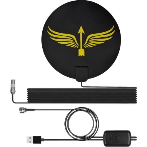 Indoor Digital TV Antenna 2000 Miles HDTV Signal Amplifier Signal Booster 25DB DVB-T2 4K Full HD Channel Digital TV Antenna Box