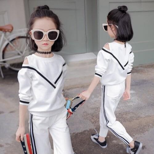 Jilly Kingdom Autumn 2ps kids Girls Clothes Set Long Sleeve Sport Suit For girls Children Clothing Cotton Costume For Kids Suits