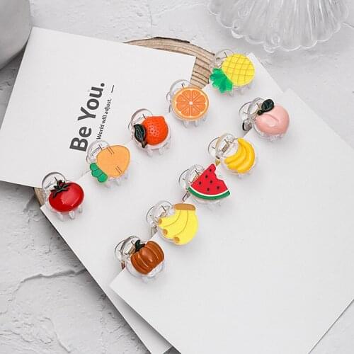 Cute Tomatoes Carrot Hair Claw Clip for Women Girls Fashion Plastic Small Hairpin Claws Headwear Clamp Hair Jewelry Gifts