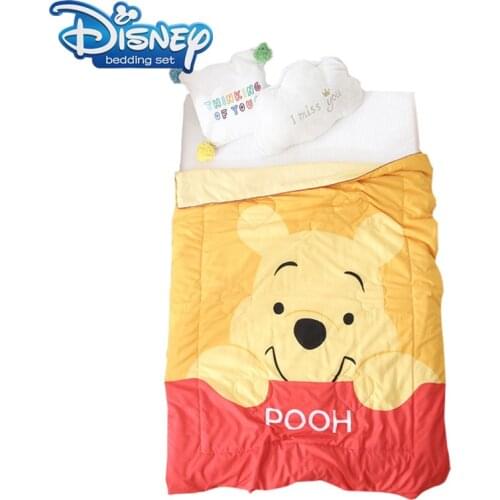 Cartoon Summer Quilt Bedspread Blanket Comforter soft Bed Cover Twin full Queen Quilting kids Winnie the pooh bedclothes 110x150