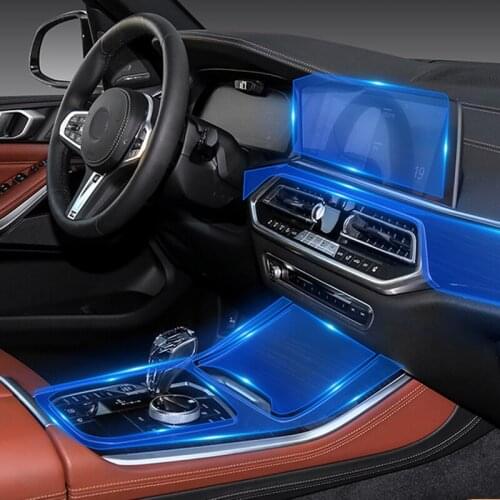 Car Interior Stickers TPU Transparent Invisible Protective Film Interior Anti-scratch Repair Film for BMW X5 2019