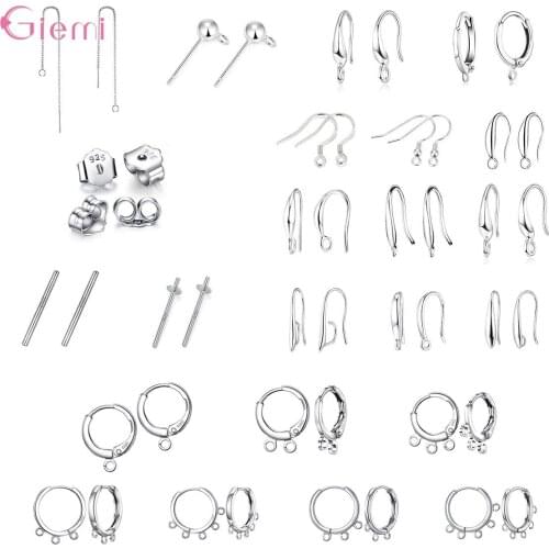 New Arrival 925 Sterling Sliver Earring Hooks Jewelry Findings Wholesale Items Jewelry Making Supplies