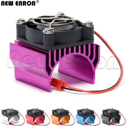 NEW ENRON 36mm Aluminum Alloy + Plastomer Electric Motor Cover Heat Sink Kuhlkorper Cooling Fan For RC Car 540 550 Motors