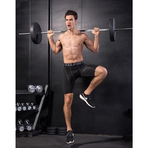 Plus Size Clothing For Mens Tight-Fitting Pro Fitness Running Training Shorts Tight-Fitting Breathable And Quick-Drying Stretch