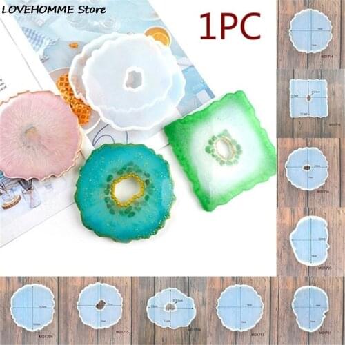 Wave Coaster Swing Table Silicone Mold Epoxy Resin DIY Making Craft Coasters