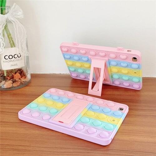 For iPad Pro 11 case 2021 iPad air 4 case 2020 10.2 Bubble Toy silicone case for ipad air 2 9.7 2017 10.5 air 3 2019 Mini 5 case