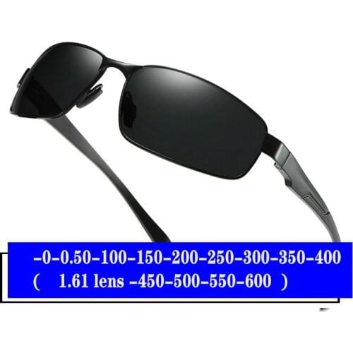 Fashion Finished Myopia Cat Polarized Sunglasses Men Women Short sighted Optics Eyewear Prescription 0-6.0 Female Sunglasses FML