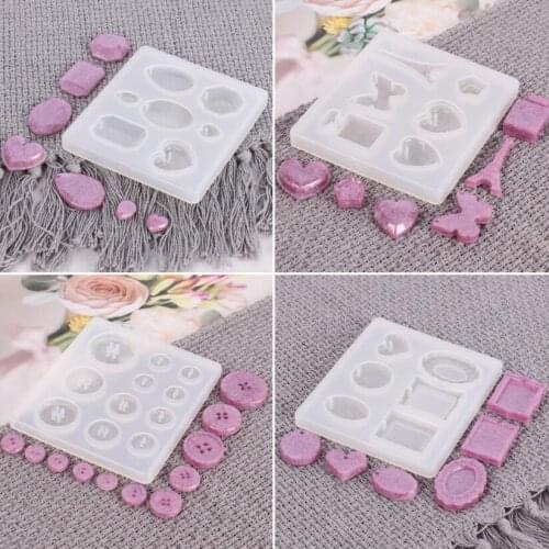Sewing Button Style Silicone Casting Molds For DIY Resin Buttons Sewing Uv Epoxy Art Craft Handmade Jewelry Making