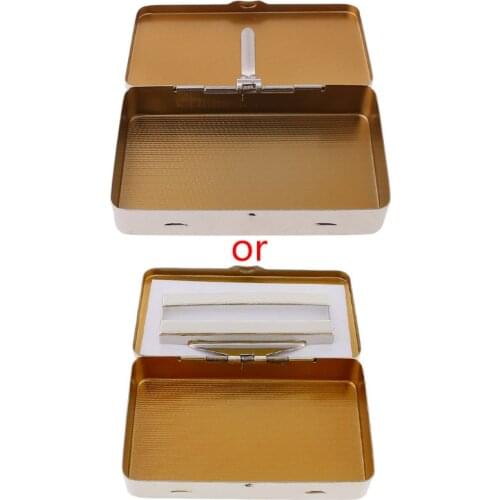 Thin American Eagle Metal Cigarette Case Boxes Automatic Cigarette Tobacco Holder