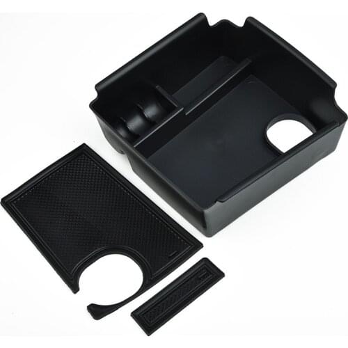 1pc Car Console Storage Organizer Tray Box Armrest Box Interior Collection Accessories For 2019 Kia Niro EV