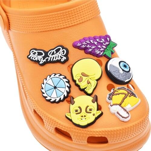 10PCS/Set Fashion Shoes Charms Punk Snake Silicone Shoe Buckles For Hole Shoes Accessories Adult Party Decor X-mas Gifts